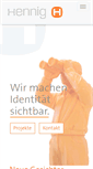 Mobile Screenshot of agentur-hennig.de